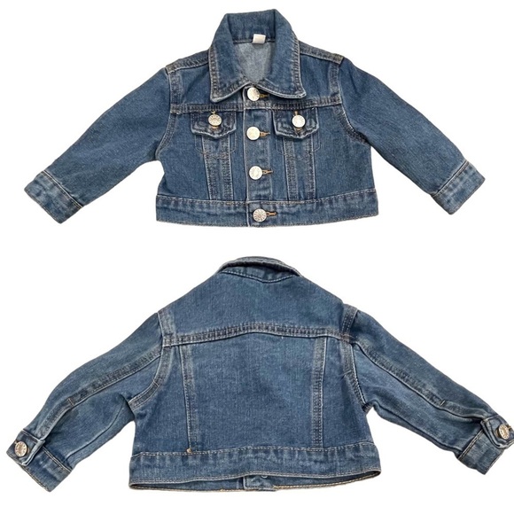 𝅺shein Size 68 (3-6M) Blue Jean Jacket - Picture 1 of 3